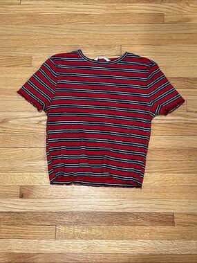 Bluenotes Striped Crop Top